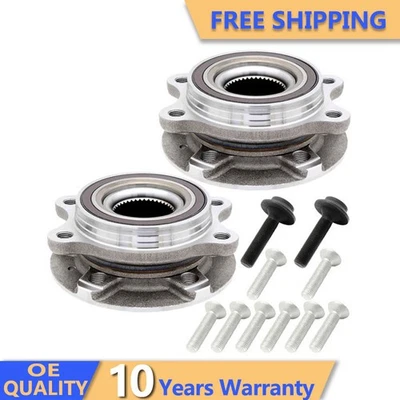 Conjunto de buje de cojinete de rueda delantera trasera para Audi A4 A5 Quattro Allroad Q5 S5 2 piezas Foto 1 de 4