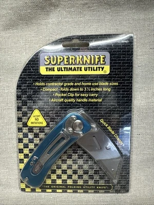 Superknife ~ SK Edge ~ Azul, la última utilidad, cuchillo utilitario plegable Foto 1 de 2