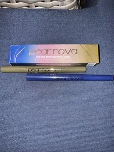 PEAR NOVA Eye Duo Stick Shadow Liner Azurite & Unakite Blue Olive Green NIB $44 - Picture 1 of 5