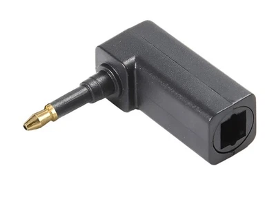 Toslink to 3.5mm Mini Optical Audio Adapter Right Angle SPDIF | Female to Male - Image 1 of 4