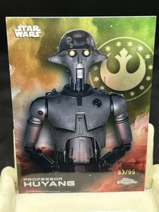 PROFESSOR HUYANG 2025 Topps Chrome Star Wars #/99 GREEN Refractor #148 Ashoka - Picture 1 of 3
