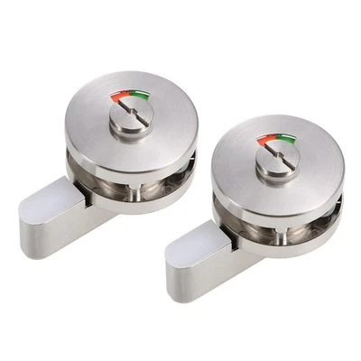 Indicateur Porte Verrouillage 52mm Inox Acier Verrouillage pour Publiques 2Pcs - Photo 1/4