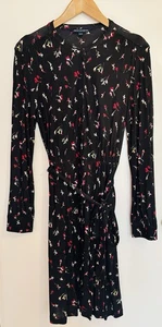 French Connection Chiara Meadow Jersey Belted Dress Size 12 - Picture 1 of 4