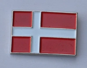 Denmark Danish Flag Quality Enamel Pin Badge - Picture 1 of 3