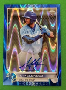 2022 Topps Chrome Rookie Auto Blue RayWave Refractor MJ Melendez /150 RA-MJM - Picture 1 of 2