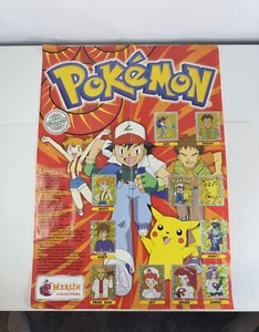 Official 1999 Merlin Pokemon Sticker Album Wall Chart Poster 100% Complete - Picture 1 of 7
