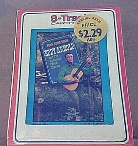 MINT SEALED '66 RCA 8 track tape cartridge Eddy Arnold Folk Song Book Bob Dylan - Picture 1 of 4