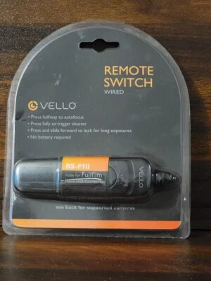 Fujifilm Wired Remote Switch Vello RS-F1II Mico Usb Connection New Unopened  - Image 1 of 3