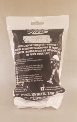 Estes Pro Series II Recovery Wadding (Approx. 225 sheets) No. 3556 - Image 1 of 2