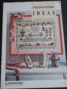 Zweigart Needlework Ideas cross stitch charts Sampler sheep cow swan clown cat  - Picture 1 of 9