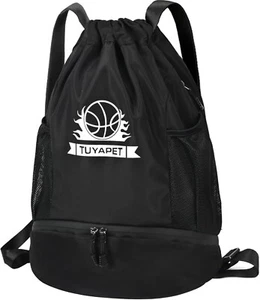 Men Women Drawstring Backpack Water-resistant Lightweight - Picture 1 of 6