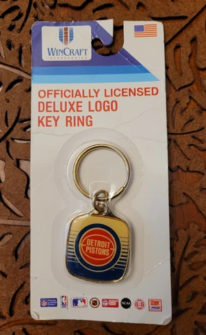 Vintage Licensed  NBA Detroit Pistons L.A.Lakers logo Key Chain Free Shipping Cover