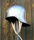 18 Gauge Steel Helmet Handmade Medieval Servant Sallet Helmet Knight Sca Larp