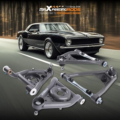 Front Upper & Lower Control Arms Set For 1968-1974 Chevy Nova 67-69 Camaro - Image 1 of 4