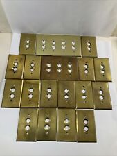 Push Button Switch Plates, Solid Brass