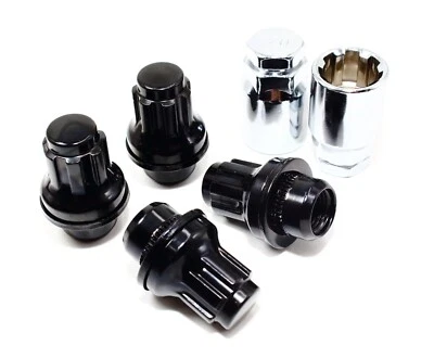 4 cerraduras de rueda negras 14x1,5 1,7 2 llaves para ruedas de fábrica Toyota Tacoma 45100BK2 Foto 1 de 4
