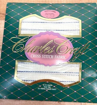Charles Craft Cross Stitch Fabric 12x18 8.5 Count All Cotton Waste Fabric For Em - Image 1 of 2