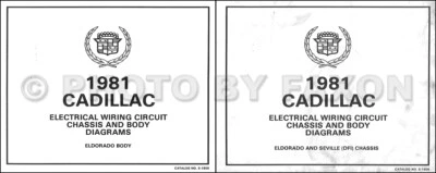Schema Elettrico Set Di Diagrammi Di Cablaggio V8 Gas Cadillac Eldorado 1981 - Immagine 1 di 2