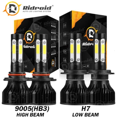 Faros LED blancos de haz alto/bajo 6000 k para Subaru Outback Legacy 2005-2014 Foto 1 de 4