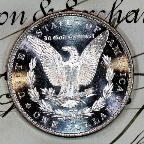 * 1882-CC DMPL * SOLID+ GEM BU MS MORGAN SILVER DOLLAR * FROM ORIGINAL BANK BAG Cover