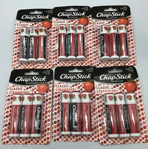 Lot Of 18 (6x3) Chapstick Strawberry  Lip Balm 0.15 oz 01/19 Date - Picture 1 of 4