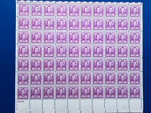 SC# 986 MNH Sheet of the 1949 Edgar Allan Poe 3 Cent Stamps - Picture 1 of 1