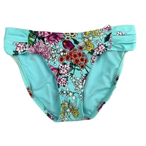 Kenneth Cole REACTION Women's Blue Floral Hipster Bikini Swim Bottom Size S - Picture 1 of 6