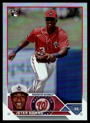 2023 TOPPS SILVER FOIL Jeter Downs Rookie Washington Nationals #US145 - Image 1 of 2