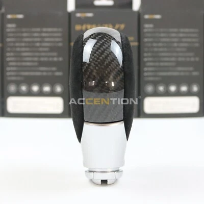 Pomo de cambio de marchas de fibra de carbono negro para Subaru Outback 2015-2020 Legacy 2016-2020 Foto 1 de 4