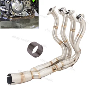 For Kawasaki Ninja ZX6R ZX636 2009-2024 Slip On Stock Exhaust Tips Header Pipe - Picture 1 of 8