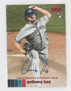 2020 Topps Stadium Club RC Autograph Anthony Kay #AAKA /50