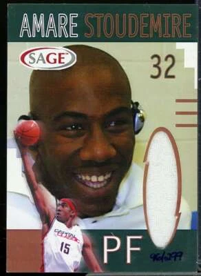 Tarjeta de novato Amare Stoudemire/bronce 2002 SAGE Beckett.com Stoudemire camisetas #1  Foto 1 de 2