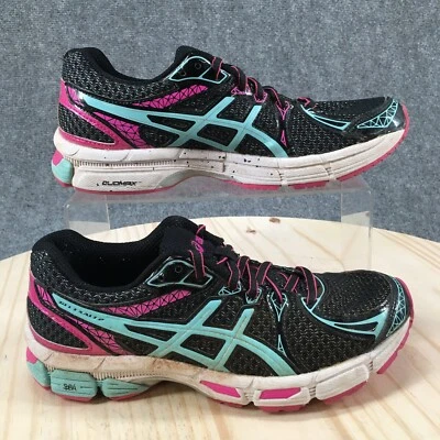Asics Gel Shoes Womens 7 Exalt 2 Running Sneakers Black Athletic Lace Up T4B6Q - Image 1 of 4