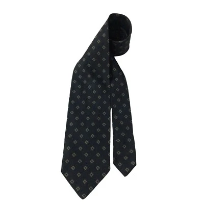 Corbata ARMANI COLLEZIONI Azul Marino Geométrica 100% Seda Hecha en Italia 59"/3.3/4" EX ESTADO Foto 1 de 4