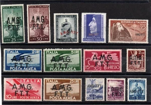 FRH 11 TRIESTE A - AMG-FTT - 1947-1952 - 14 valori -MH- Elenco nella descrizione - Imagen 1 de 2