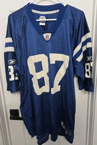 Reebok Indianapolis Colts Jersey Mens XL Reggie Wayne Blue NFL Players 87 #87 - Picture 1 of 7