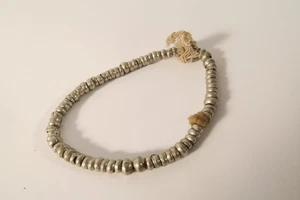 Jimma Wollo Oromo kleine silberne Metallperlen Äthiopien HK44 6mm Ethiopia beads - Picture 1 of 5