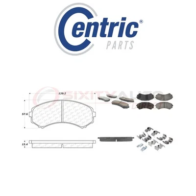 Centric Posi Quiet Ceramic Brake Pads w Shims for 2001-2003 Isuzu Rodeo tc Foto 1 de 4