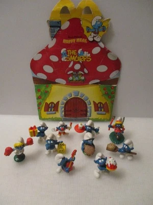 Antigo Conjunto Smurf 1996 McDonald’sSmurf Peyo Conjunto De 10 Alemanha Hong Kong - Imagem 1 de 4