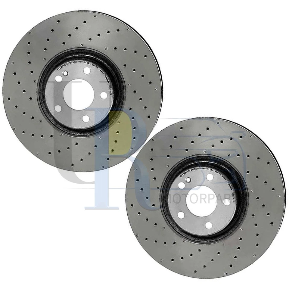 Rotor de freno de disco delantero Brembo 2 piezas para Mercedes-Benz C43 AMG 2017 2018 2019 Foto 1 de 3