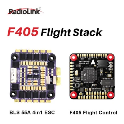 Radiolink F405 Flight Stack F405 FC 55A ESC 3-6S BMI270 Gyro For RC FPV Drone - Image 1 of 4