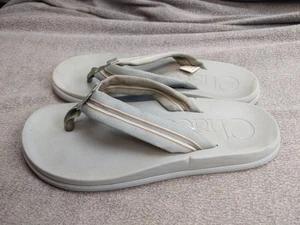 Chaco Flip Flop Sandals Womens 9 40 Striped Webbing Comfortable Beach Shoes - Picture 1 of 5