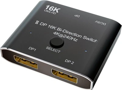 chenyang DisplayPort 16K Switch Splitter HUB 2 in 1 Out unterstützt  - Bild 1 von 4