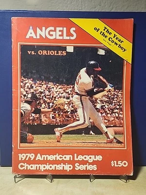 1979 ALCS California Angels vs. Baltimore Orioles Program MAGAZINE Media - Image 1 of 4