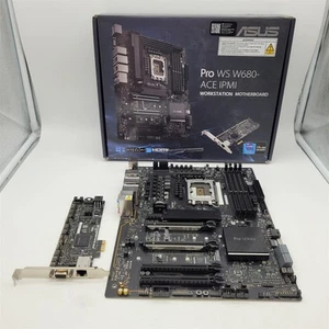 ASUS Pro WS W680-ACE IPMI LGA1700 ATX workstation motherboard -NOT WORKING- - Afbeelding 1 van 8