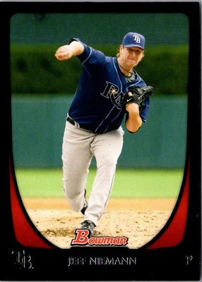 2011 Bowman Jeff Niemann #16 Tampa Bay Rays Baseball Card - Image 1 of 2