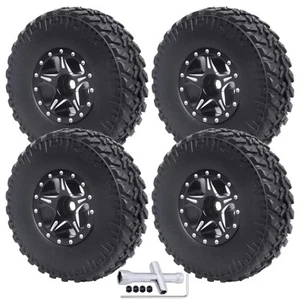 1.0 Beadlock Wheels and Tires for 1/24 Axial SCX24 Chevrolet C10 Deadbolt Jee... - Picture 1 of 6