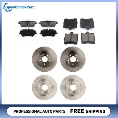 Front Rear Disc Brake Pad Set Disc Brake Rotor fits 2006-2007 Mercedes-Benz C280 - Image 1 of 4