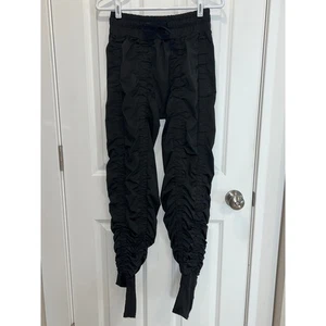 Agogie Wearable Resistance Black Ruched Drawstring Jogger Pants XXL Womens - Picture 1 of 6