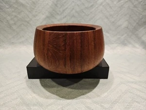 MCM Dansk International Design 8" Staved Teak Wood Salad Bowl Malaysia - Picture 1 of 7